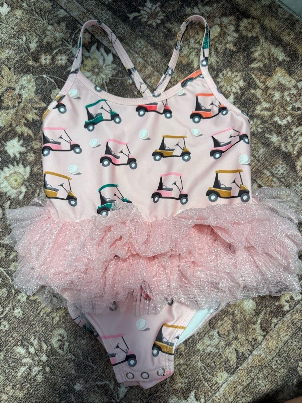 SIIX Pink Golf Cart Swimsuit size 2T